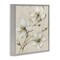 Stupell Industries Neutral Tone Dogwood Flowers Framed Giclee Design by Sally Swatland